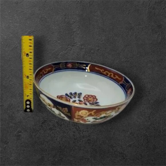Vintage Japan Gold Imari Porcelain Serving Bowl - Picture 11 of 11